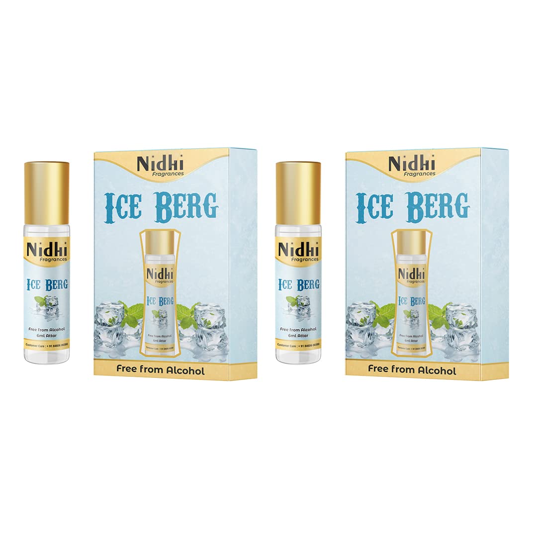 Nidhi Herbal Ice Berg Perfume Flora Attar - Pure & Long-Lasting Fragrance for Men & Women (12ml) - Perfect for Daily Wear, Special Occasions & Gifting