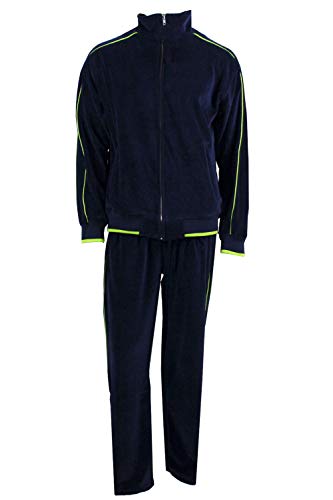 Navy Blue W/ Lime Green Piping