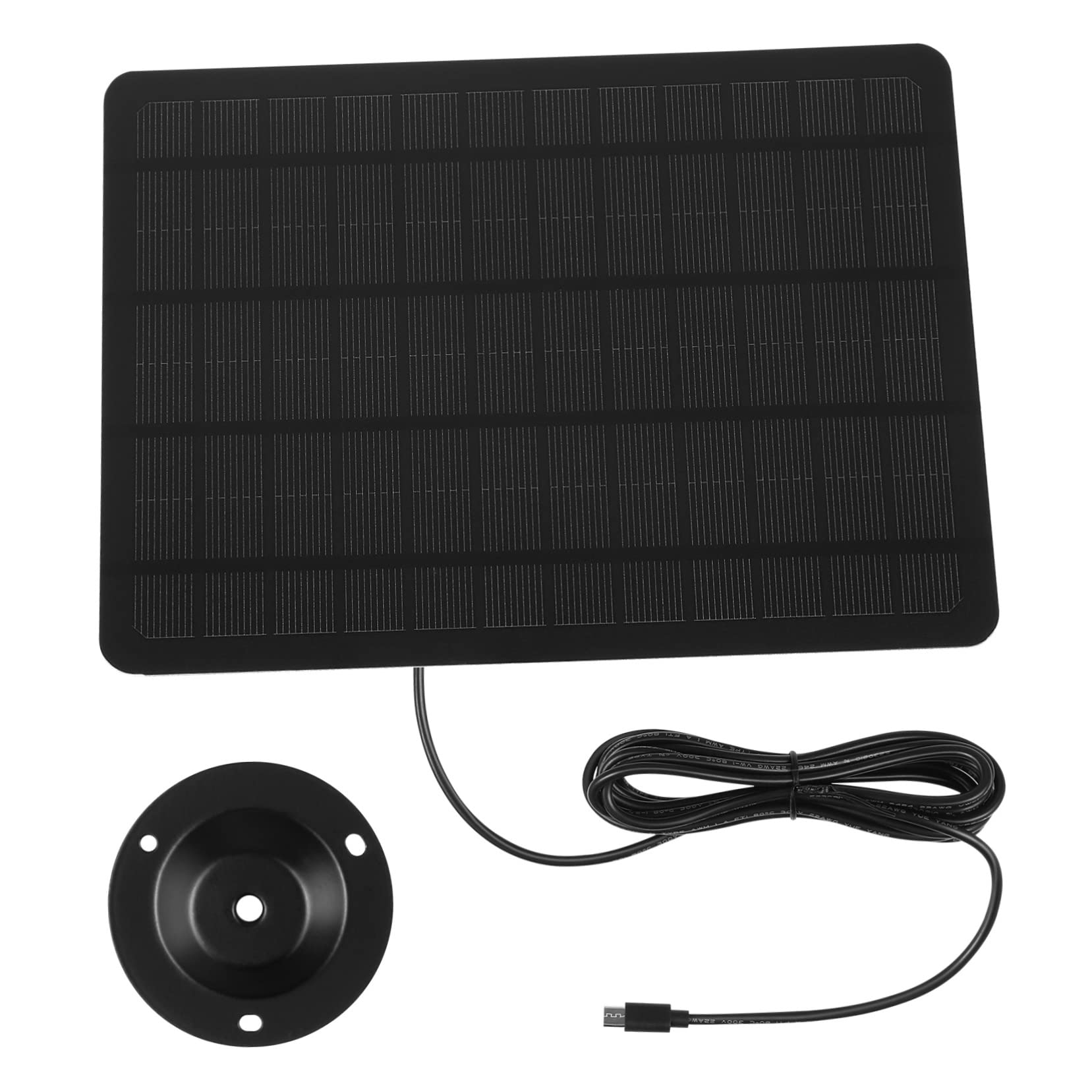20W Monocrystalline Solar Panel - Portable Solar Charger for Outdoor Cameras, Security Devices & USB Power - Perfect for Camping, Hiking & Emergency Power Supply