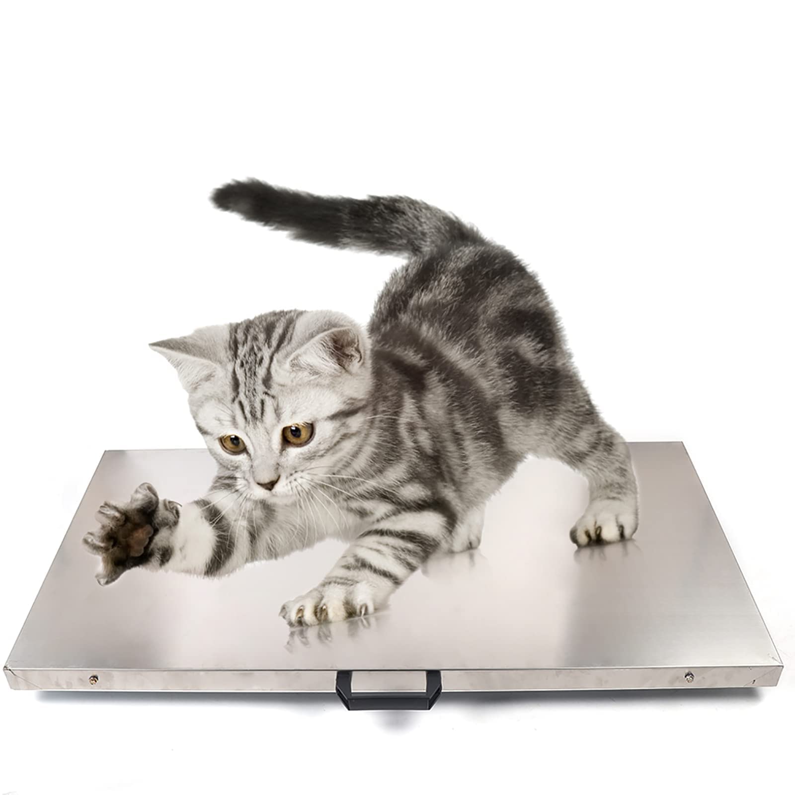 Digital Veterinary Scale 440lbs - Stainless Steel Pet Scale for Dogs, Cats & Livestock | kg/oz/lb Units | 40.5x20.8in Platform | Perfect for Veterinary Clinics, Farms, Shipping & Warehouses