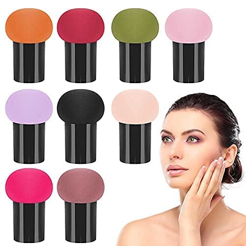 Premium Makeup Sponge Set - 8 Pack Mushroom Shape Beauty Blender for Liquid, Cream & Powder Foundation - Smooth Cosmetic Puff for Flawless Application - Ideal Gift for Makeup Lovers (Home & Professional Use)