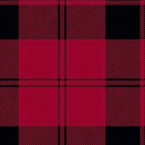 Campbell Red Muted Tartan Plaid Fabric - Premium Scottish Wool Blend for Kilts, Scarves & Home Decor | Perfect for Traditional Outfits, DIY Crafts & Cozy Winter Fashion