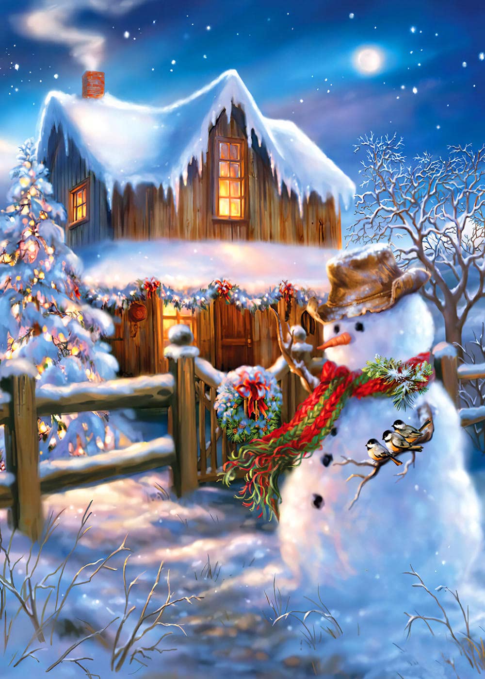 6000 Piece Snowman Jigsaw Puzzle - Challenging Family Game for Adults & Kids - Perfect for Holiday Gatherings & Winter Bonding Activities