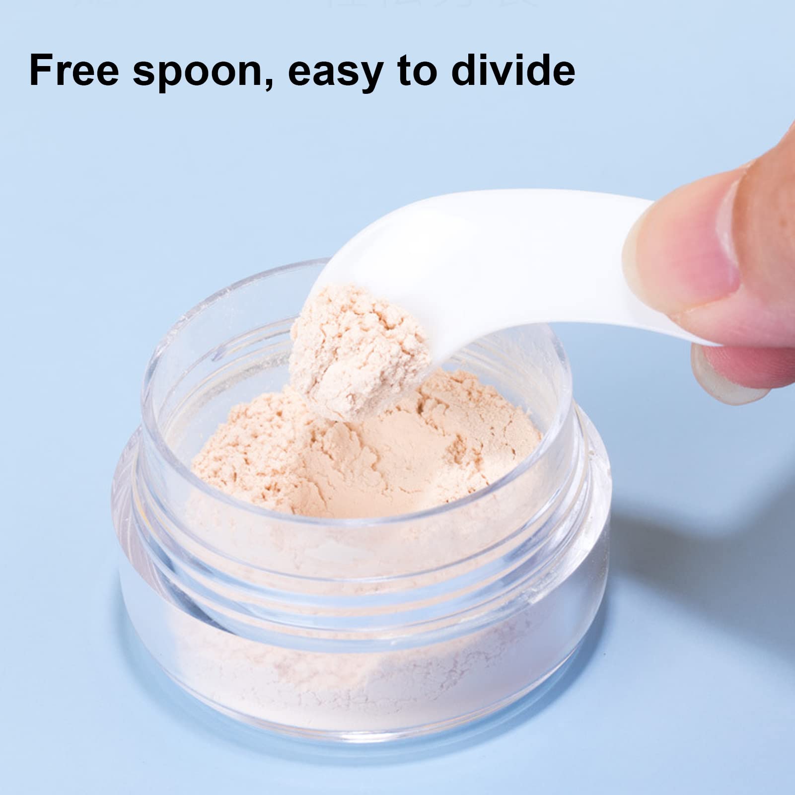 10g/0.34oz Black Refillable Empty Powder Case with Puff & Sifter - Mini Loose Powder Container for Makeup, Blush, Finishing Powder | DIY Cosmetic Storage & Travel-Friendly Compact