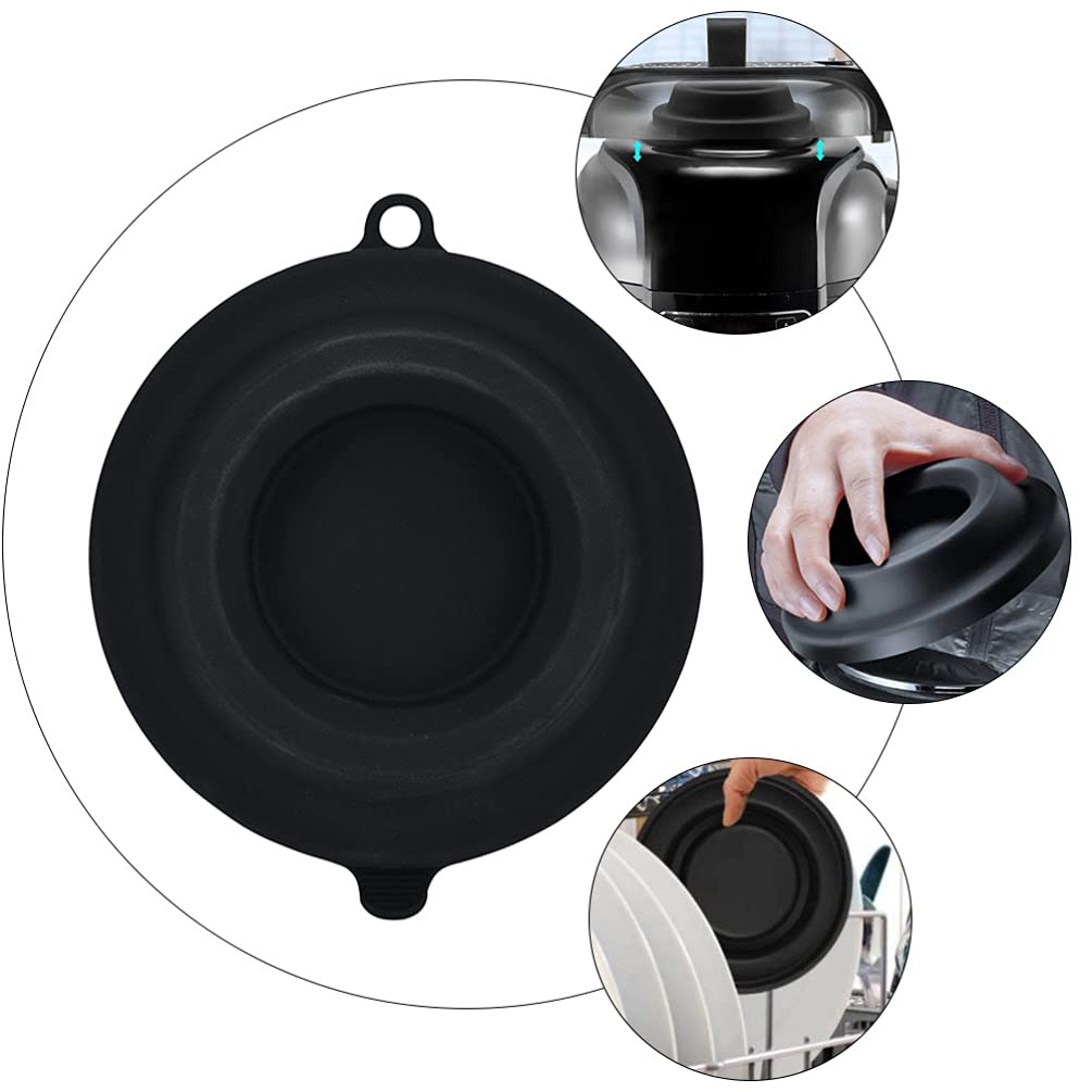 Cabilock Silicone Pressure Cooker Lid Holder - Universal Kitchen Accessory for Rice Cooker, Air Fryer, Dishwasher - Non-Slip Heat Resistant Cookware Organizer (Perfect for Small Kitchen Storage & Cooking Safety)