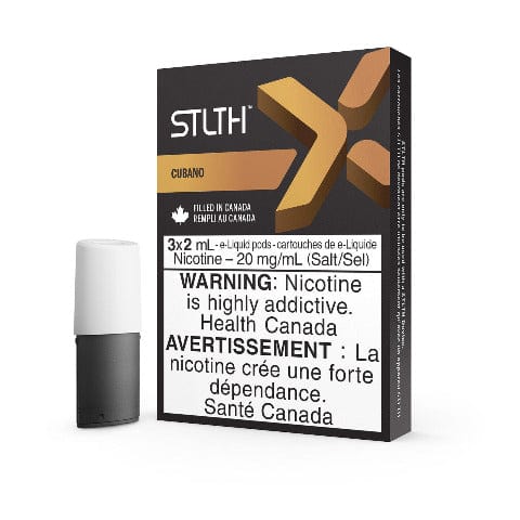 STLTH X Cubano Vape Pods - Bold Flavor with Salt Nicotine for Smooth & Satisfying Vaping Experience | Perfect for On-the-Go Use & Discreet Vaping