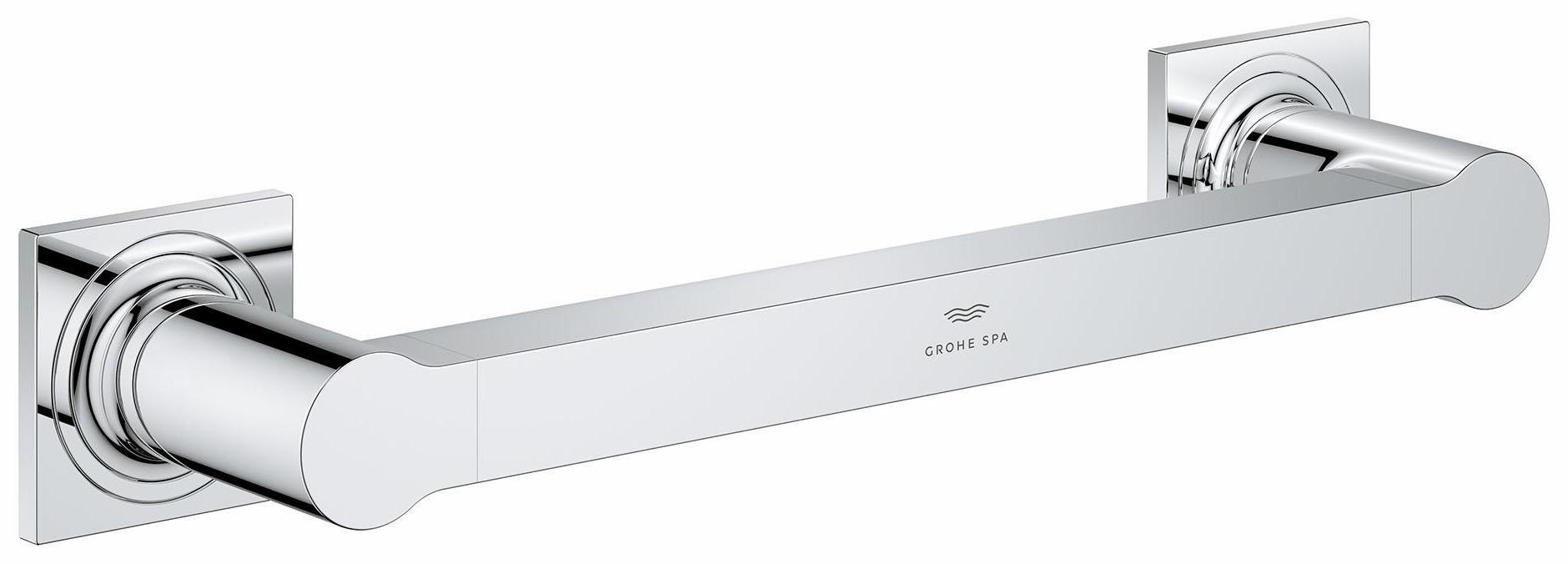 Grohe Allure 12-Inch Grab Bar in Chrome (Model 40955001) - Secure Bathroom Safety Handle for Seniors & ADA Compliance