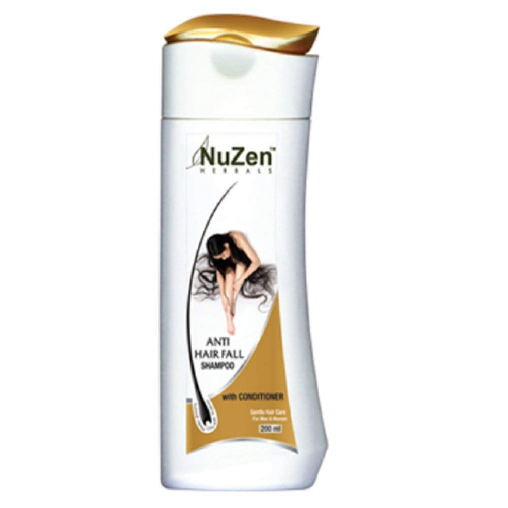 Nuzen Herbals Anti Hair Fall Shampoo & Conditioner Set - 200ml with Aloe Vera, Soy Protein, Coconut & Olive Oil for Stronger Hair | Perfect for Daily Use & Damaged Hair Repair