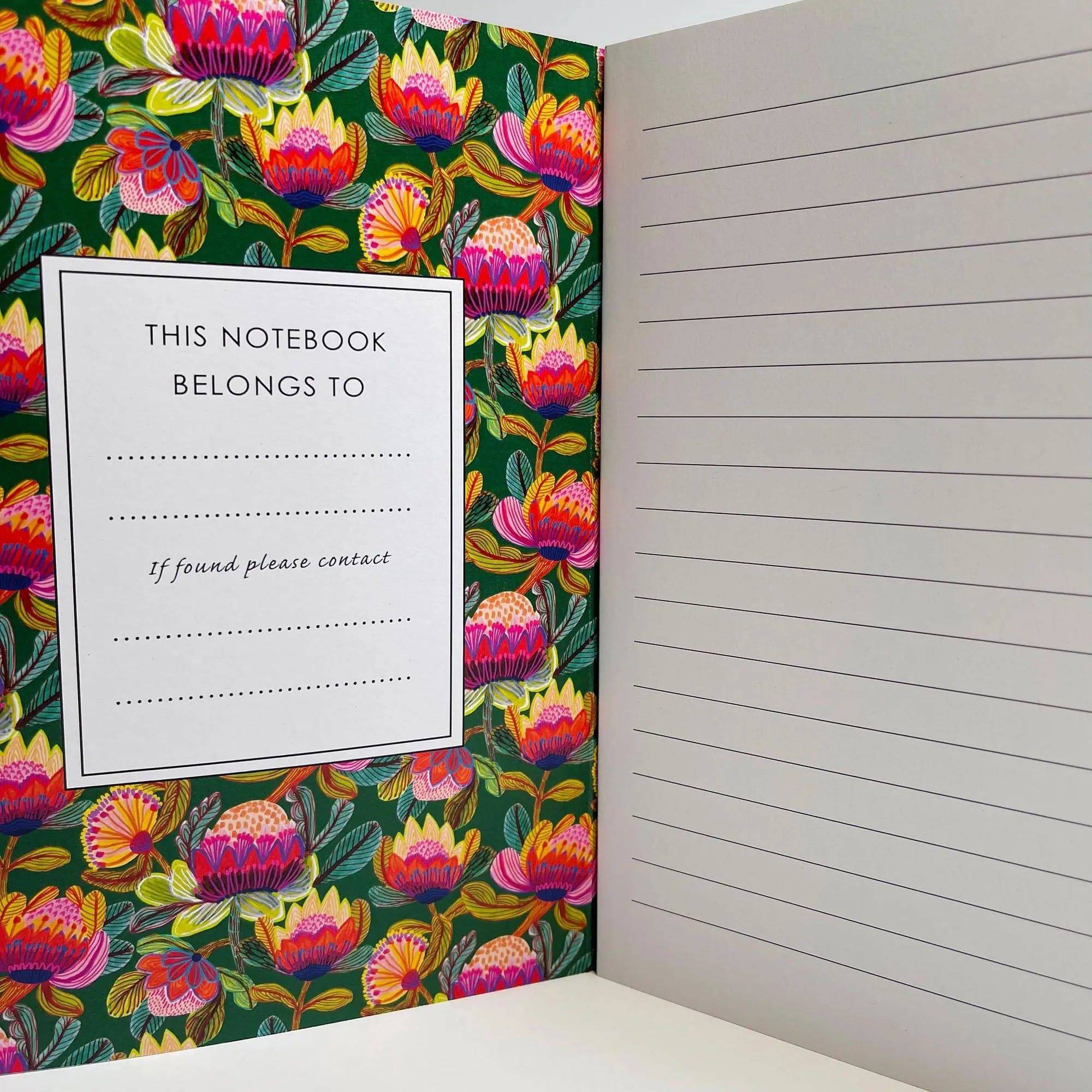 Premium Protea Australis A5 Notebook Set - Lined Journal for Writing, Sketching & Note Taking - Perfect for Students, Office & Travel