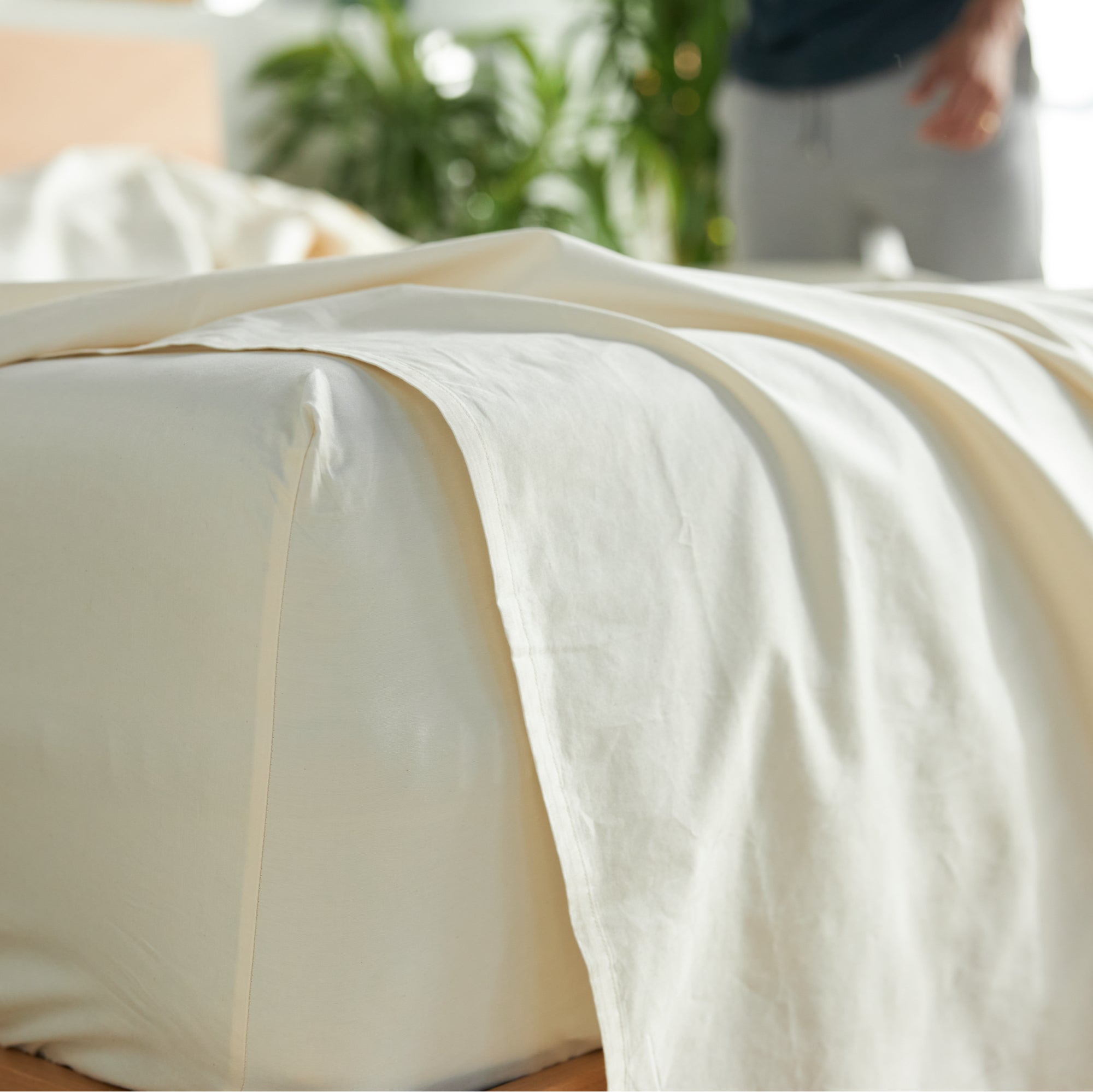 Organic Percale Cotton Sheets - Soft, Breathable & Hypoallergenic Bedding for a Comfortable Sleep - Perfect for All Seasons, Hotels & Home Use