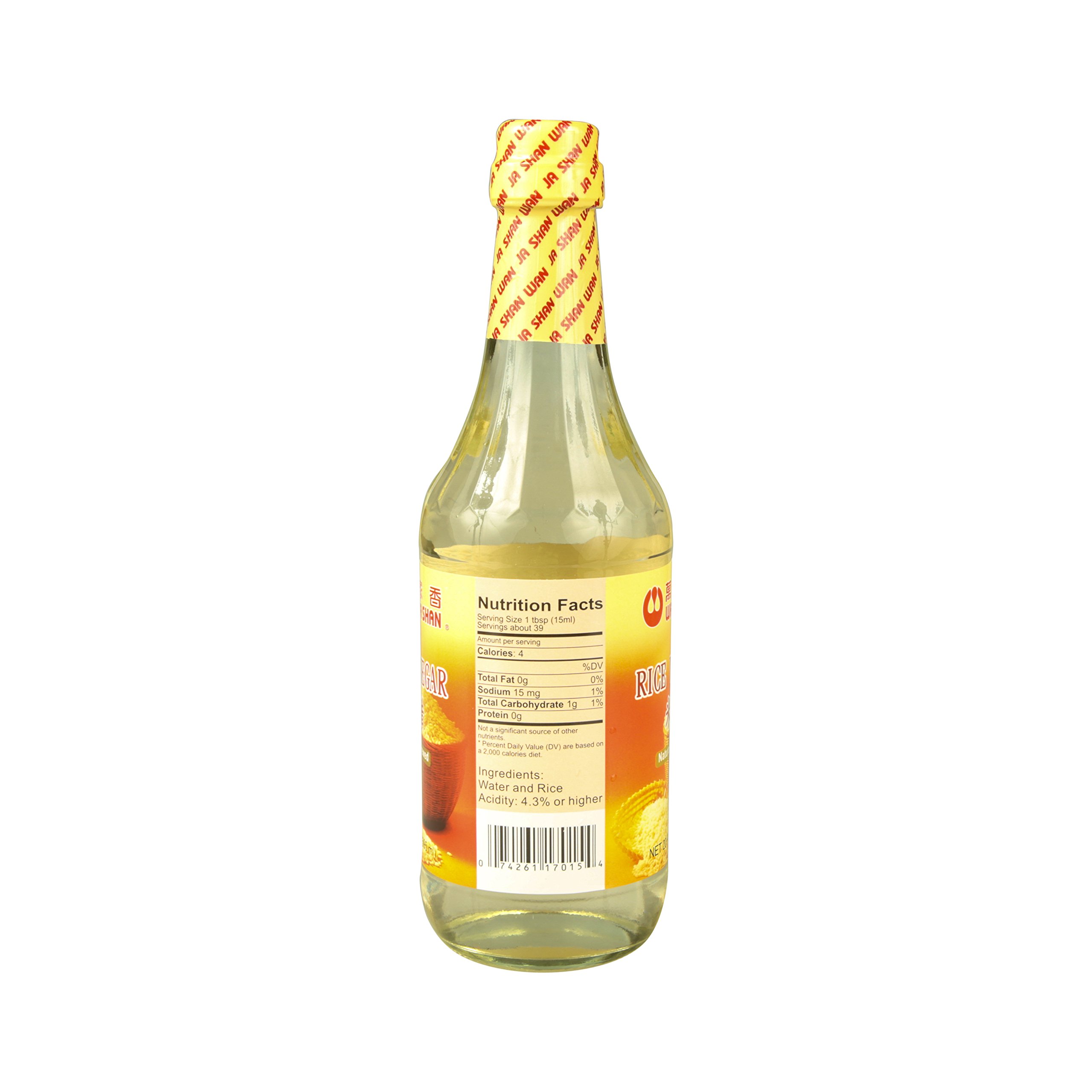 Premium Wan Ja Shan Rice Vinegar 296ml - Gluten-Free, All-Natural Seasoning for Sushi, Salads & Asian Cooking