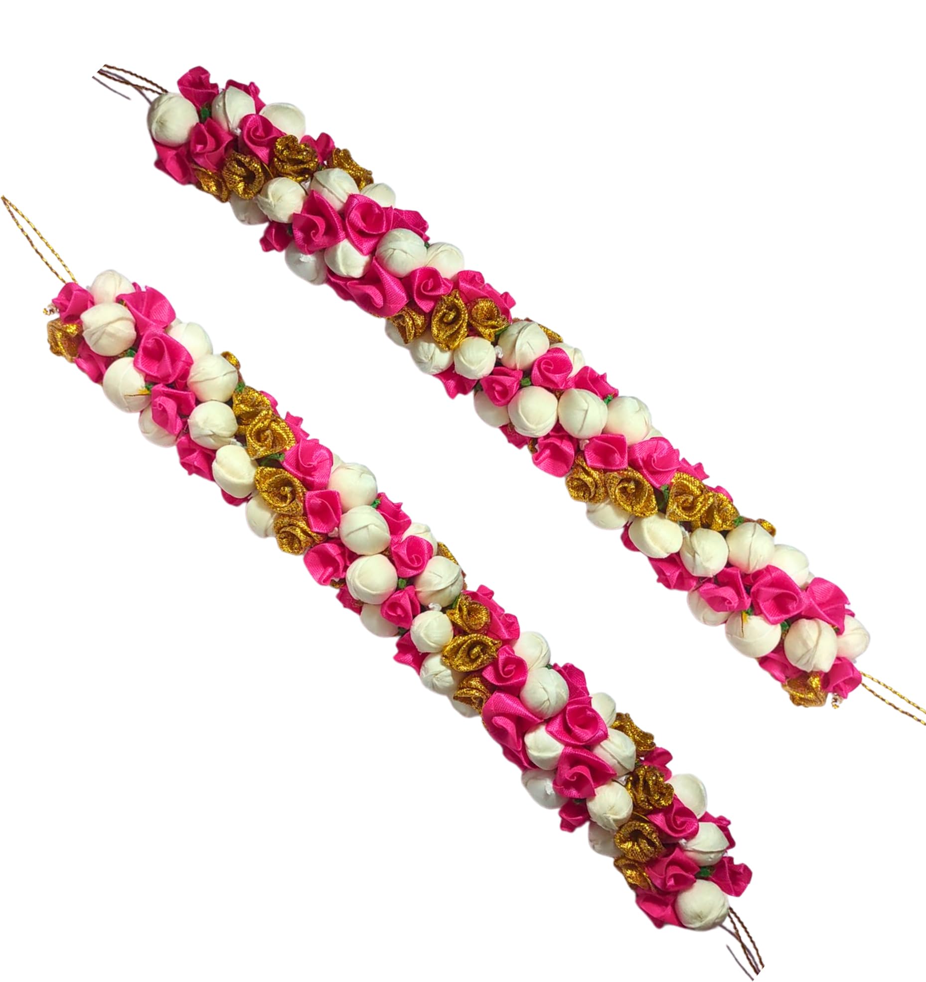 Ervio Handmade Floral Hair Gajra - Elegant Wedding Bridal Hair Veni & Indian Bun Accessory | Traditional Juda Hair Decoration | Women's Hair Garland for Weddings, Parties & Festivals
