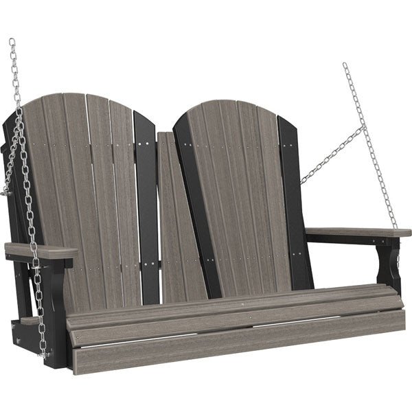Premium Adirondack Swing for Outdoor Relaxation - Durable Wooden Porch Swing for Patio, Garden & Backyard - Perfect for Lounging & Enjoying Nature