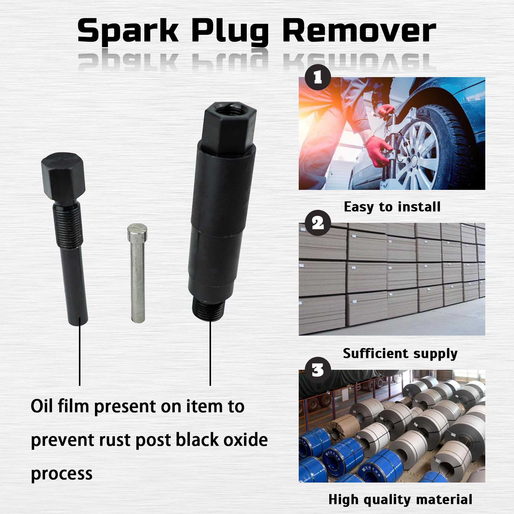 Broken Spark Plug Extractor Removal Tool for Triton 3 Valve 5.4L Engines - Compatible with Ford F150, Expedition & Lincoln Navigator - Easy DIY Auto Repair Solution for Stuck Spark Plugs