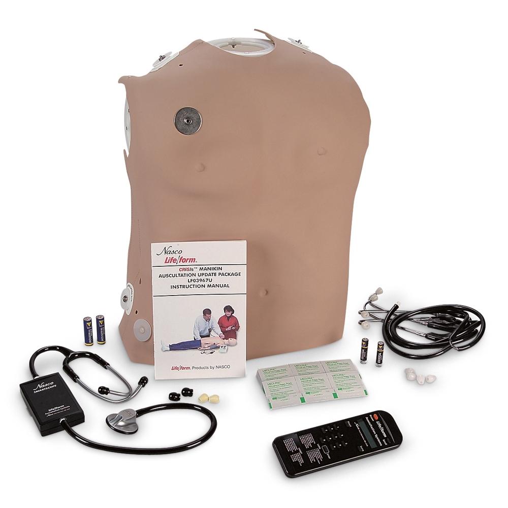 CRiSis™ Manikin Auscultation Kit - Medical Training Simulator for Heart & Lung Sounds Practice - Perfect for Nursing Students, EMTs & Healthcare Professionals
