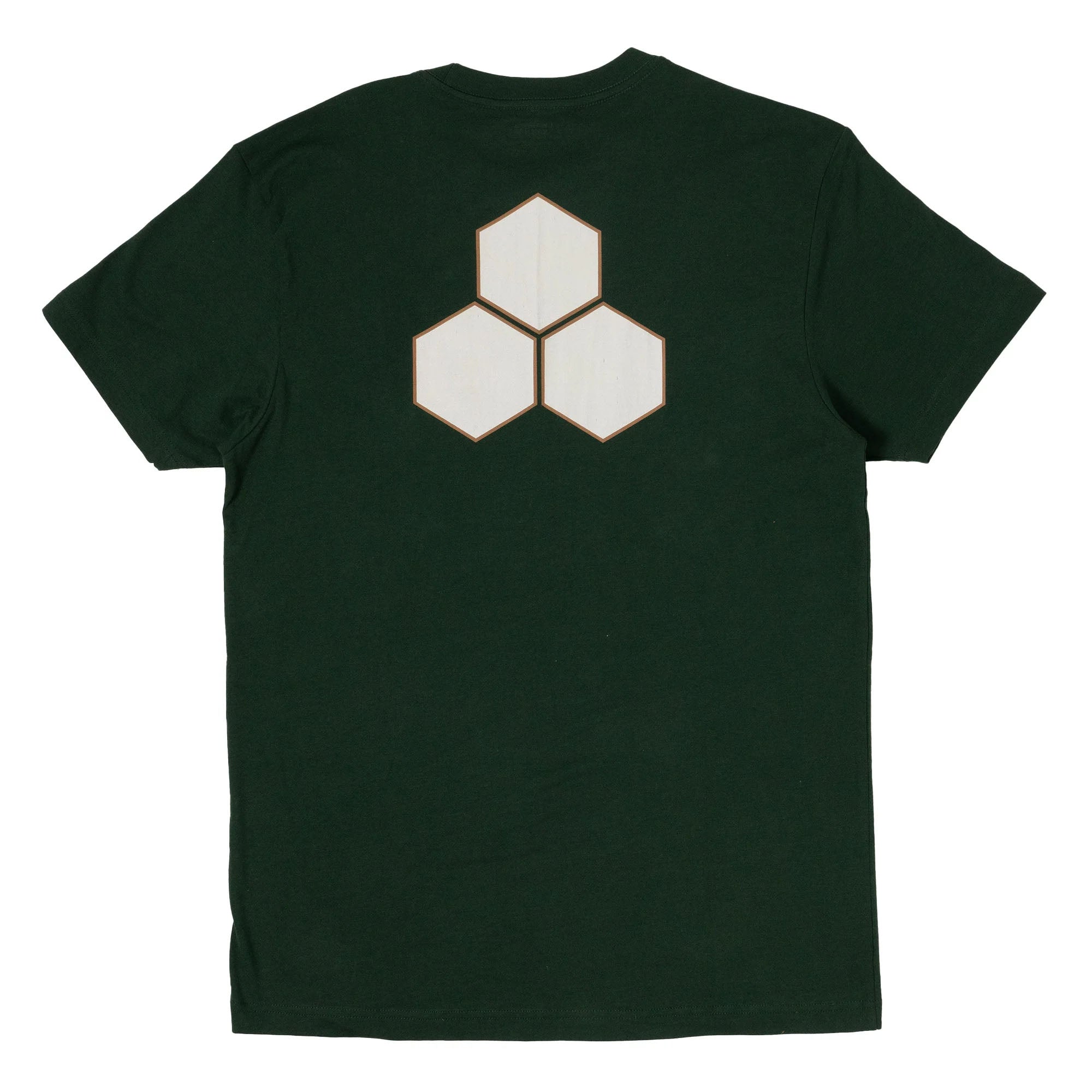 Channel Islands Two-Tone Hex Men's Short Sleeve T-Shirt - Forest Green for Casual Wear & Outdoor Activities