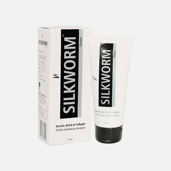 Silkworm Shampoo 100ml - Natural Hair Care for Shine & Strength - Perfect for Daily Use & Damaged Hair Repair