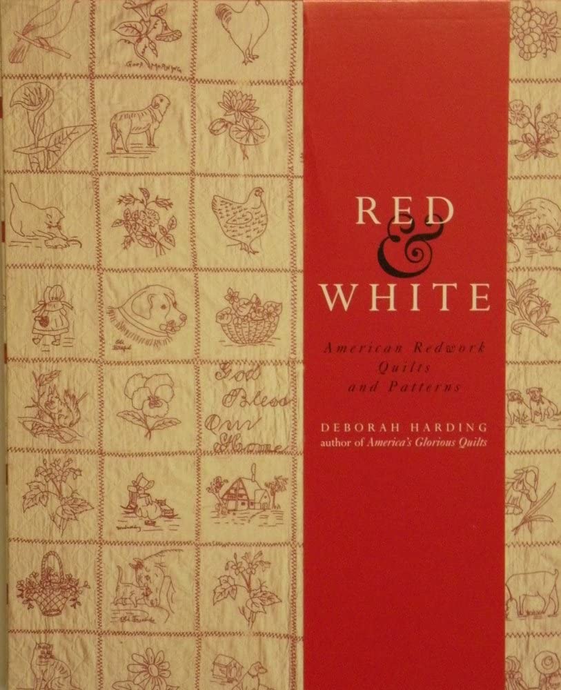 Authentic American Redwork Quilts & Patterns - Traditional Red & White Embroidery Designs for Home Decor, Bedding & Vintage Style