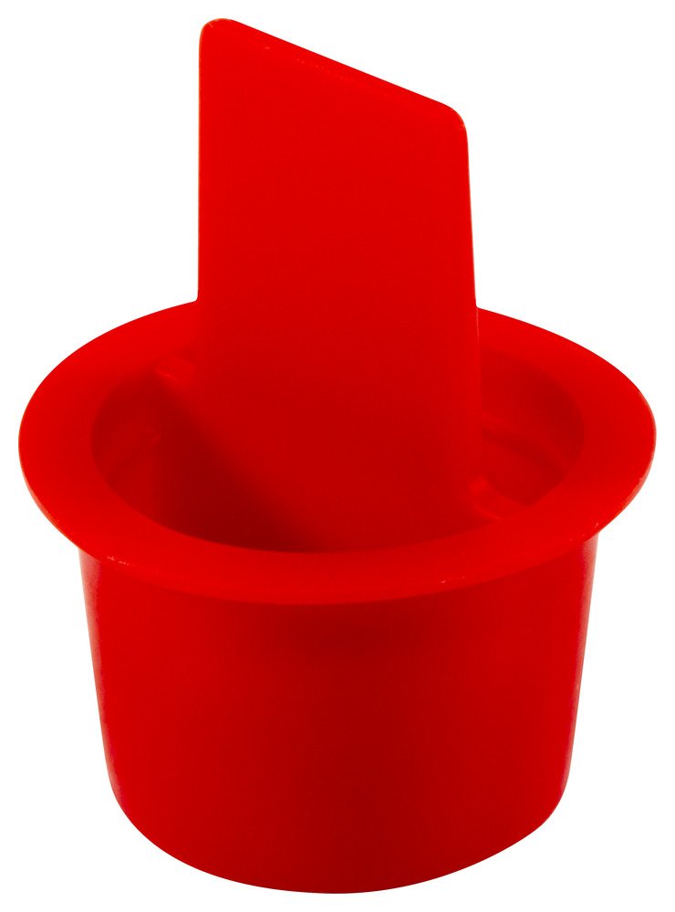 Caplugs 99192665 Red Center Pull Tab Tapered Plastic Plug - 0.94