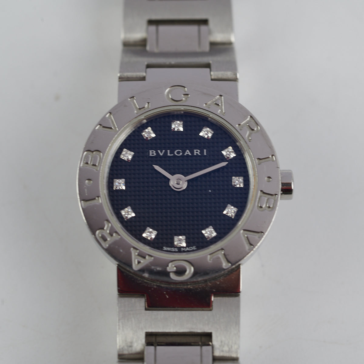 Bvlgari Women's 23MM Black Dial Diamond Watch - Luxury Timepiece for Elegant Occasions & Special Events