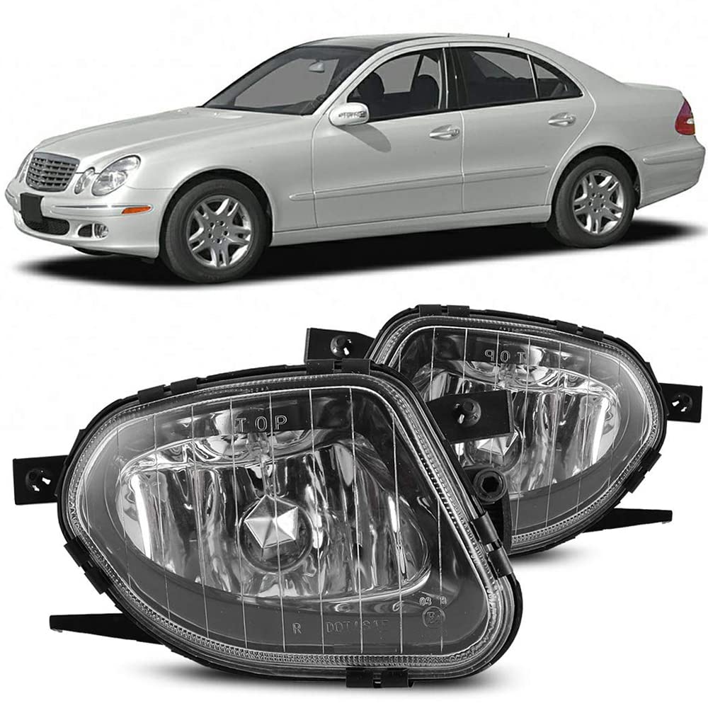 CPW Fog Lights Replacement for 2003-2006 Mercedes-Benz E320 E550 - Durable LED Fog Lamps for Enhanced Night Driving Safety & Style | Perfect for Off-Road, Rainy & Foggy Conditions