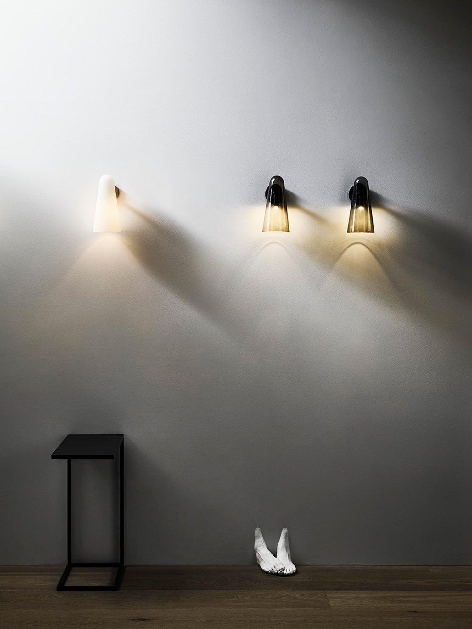 Modern Conical Glass Wall Lamp - Sleek & Stylish LED Sconce Lighting for Bedroom, Living Room, Hallway & Office Decor