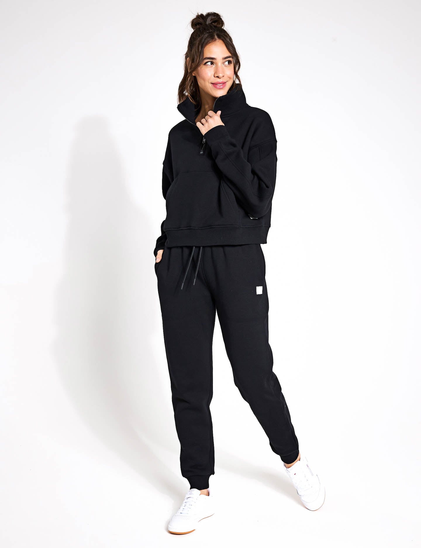 Millie Slim Fleece Track Pants for Women - Soft & Comfortable Joggers, Black - Perfect for Yoga, Running & Lounge Wear