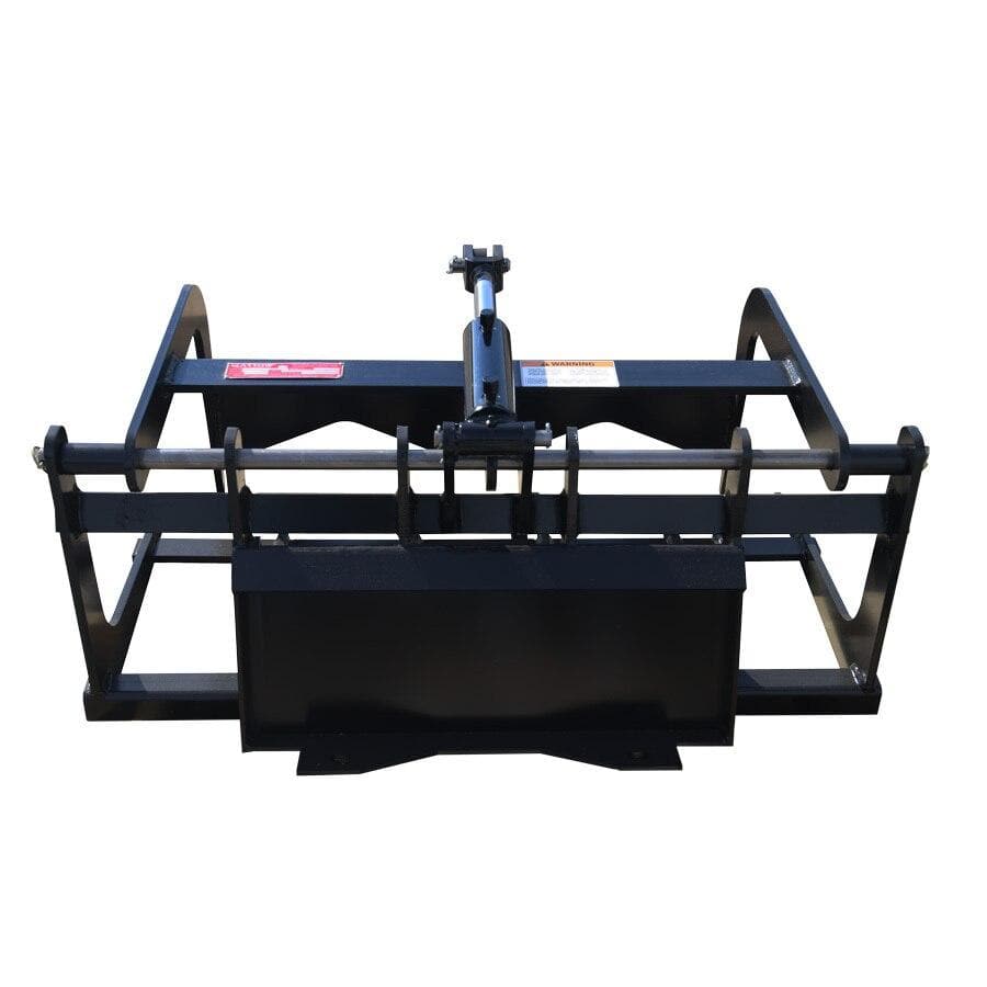 Compact Skid Steer Grapple Rake Attachment - Heavy Duty Claw Bucket for Landscaping, Logging & Debris Removal - Fits Bobcat, Kubota & John Deere Skid Steers - Perfect for Tree Trimming, Brush Clearing & Construction Site Cleanup