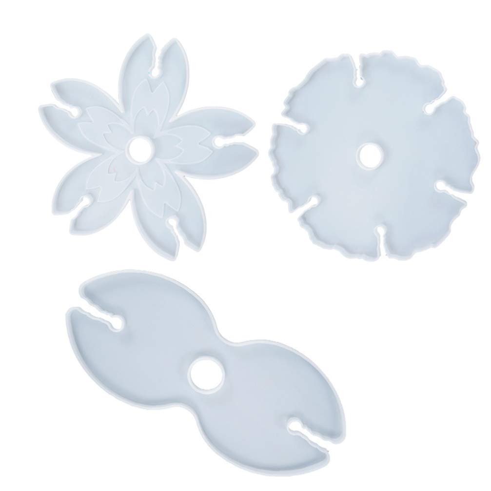 3pcs Wine Rack Resin Molds - DIY Epoxy Silicone Casting Molds for Wine Bottle & Glass Holder - Perfect for Home Bar, Kitchen Decor, and Gift Making