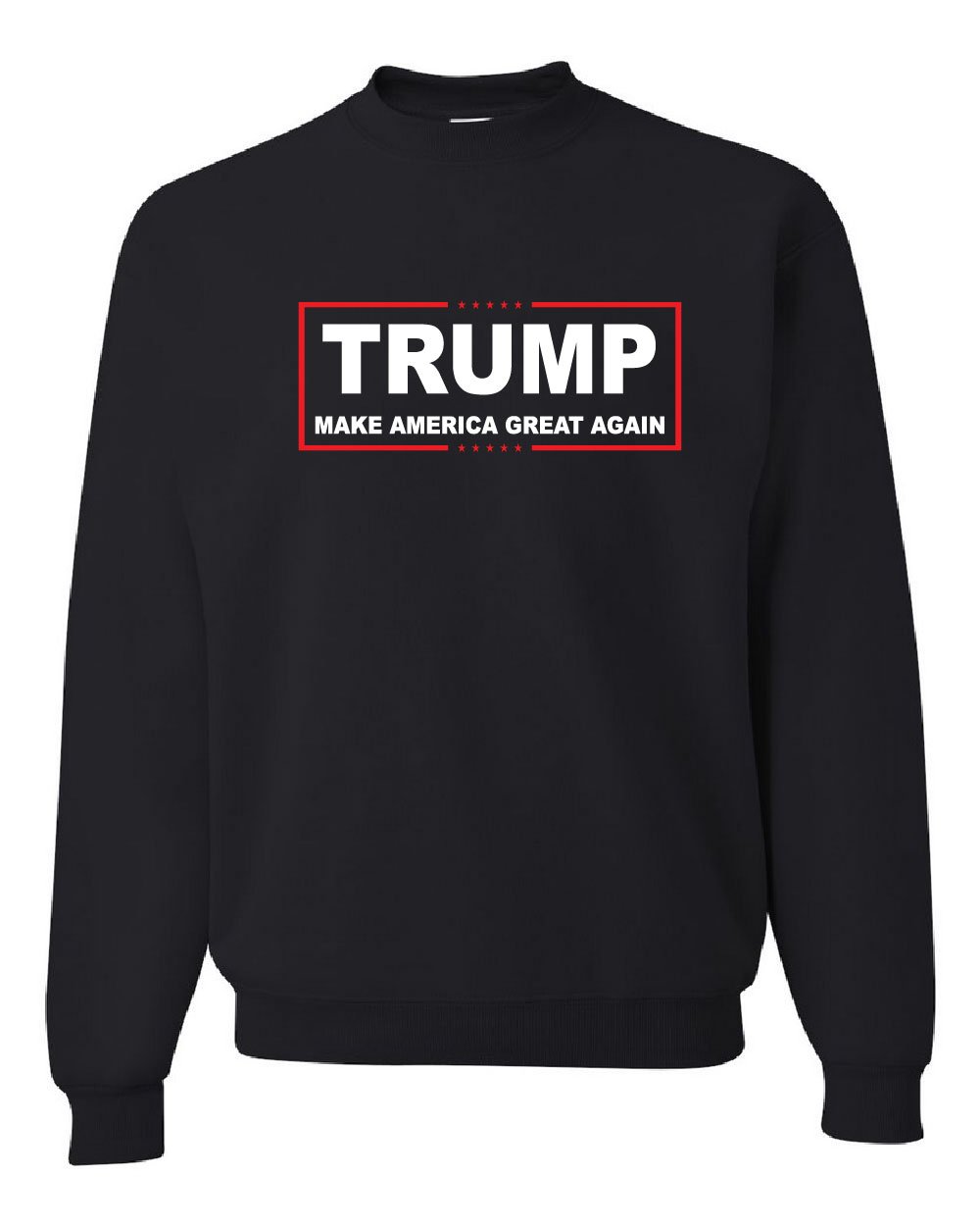 Make America Great Again Crew Neck Sweatshirt - Patriotic Tee Hunt Trump Graphic T-Shirt for Men & Women | Political Rally, Fourth of July, Election Day Apparel