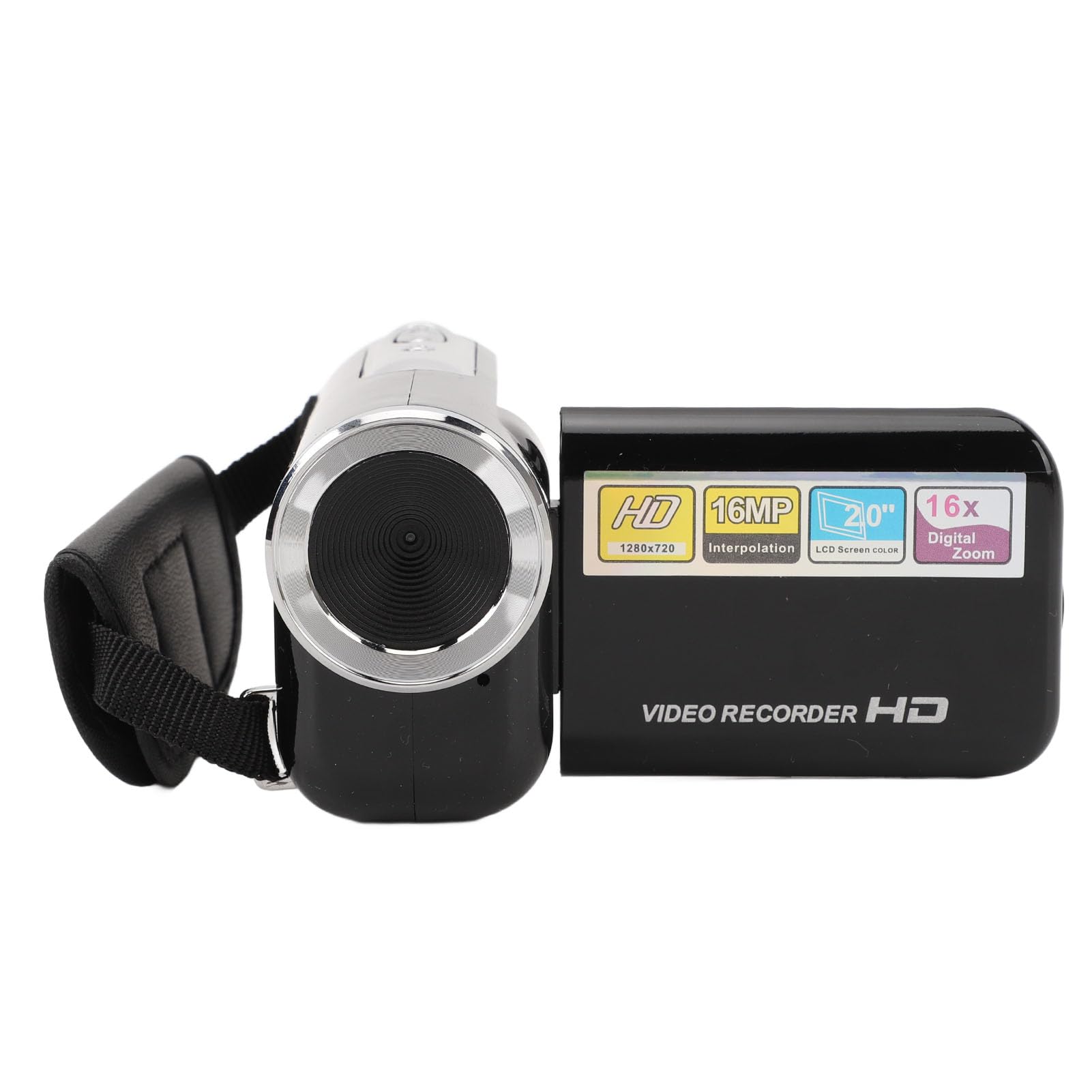 1080P HD Digital Video Camera with 16X Zoom, 2.0