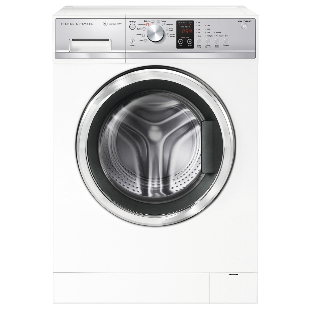 Fisher & Paykel WH9060J3 9kg Front Load Washing Machine - Energy Efficient, Quiet Operation for Apartments & Small Homes