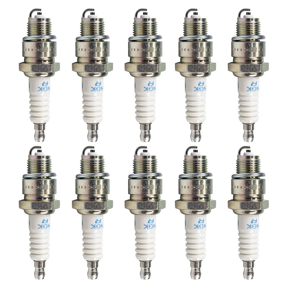 NGK BPR7HS 6422 Spark Plug - Premium Copper Core, 10-Pack for High Performance Cars, Trucks & Motorcycles - Ideal for Racing, Off-Road & Daily Driving