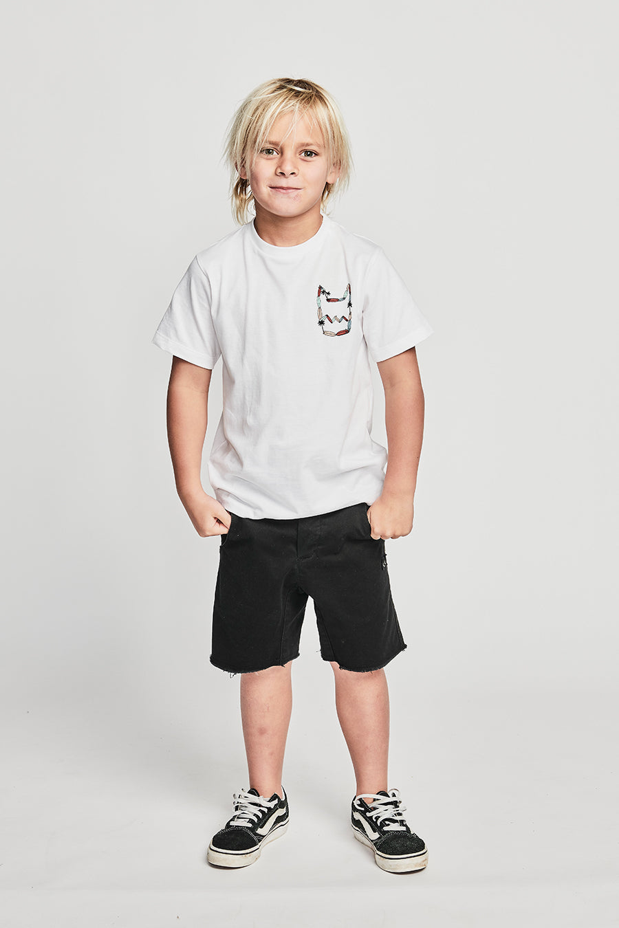 Boys Munster Kids Island Way White T-Shirt - Soft Cotton Tee for Casual Wear, School & Playtime