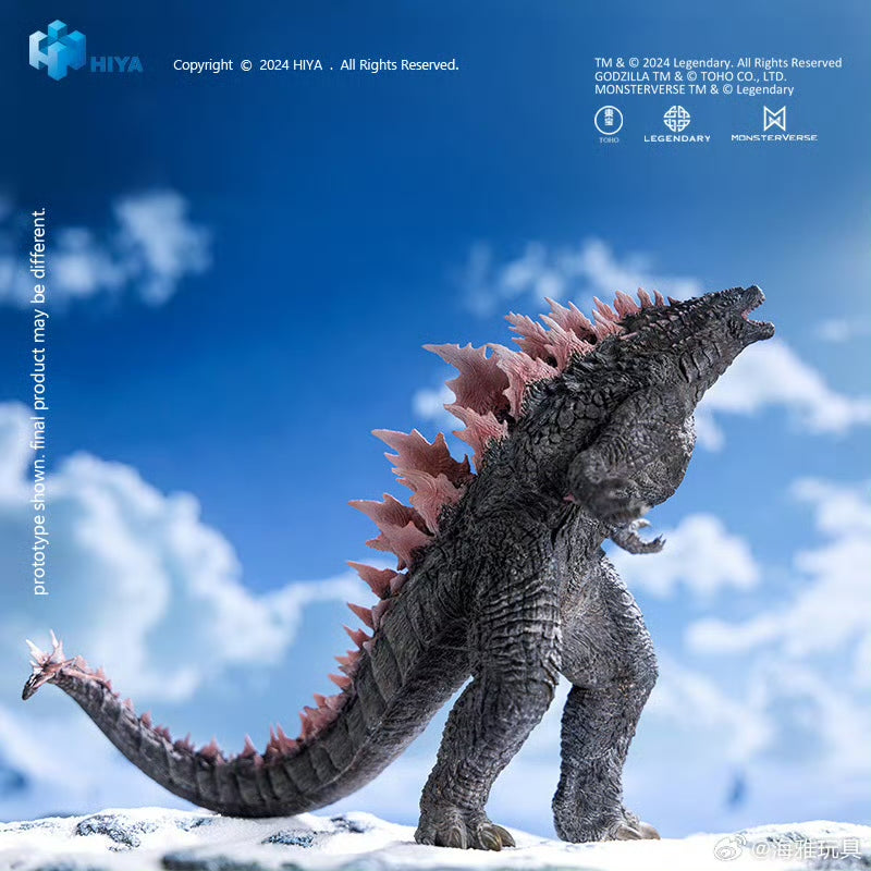 HIYA 7-inch 18cm Stylist Series Godzilla vs Kong The New Empire Godzilla Evolved Version PVC Action Figure - Collectible Movie Monster Toy for Display & Gifts
