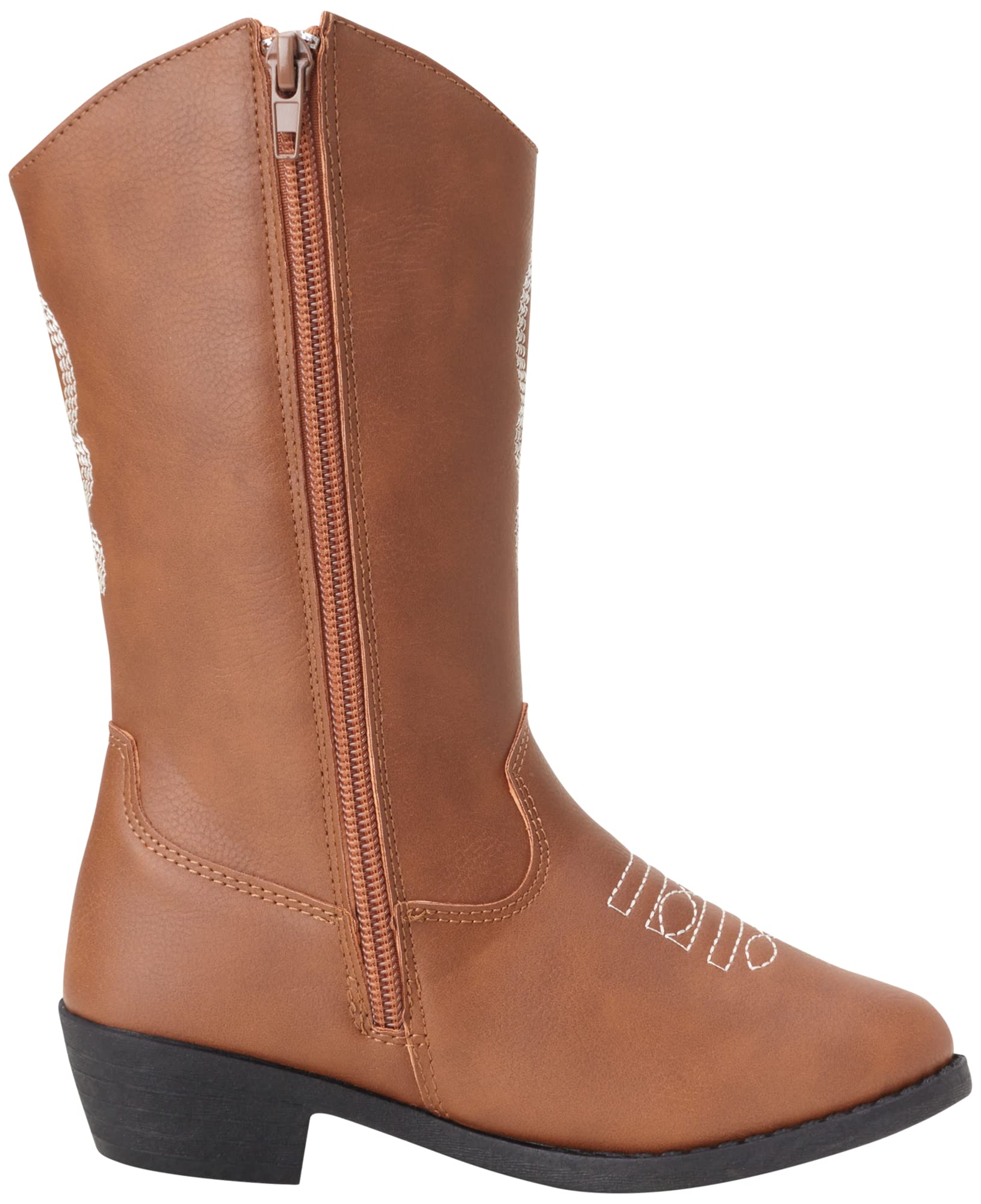 Girls' Western Cowboy Boots for Toddlers - Comfortable & Stylish Leather Booties for Kids - Perfect for Rodeo, Halloween Costumes & Country Fashion