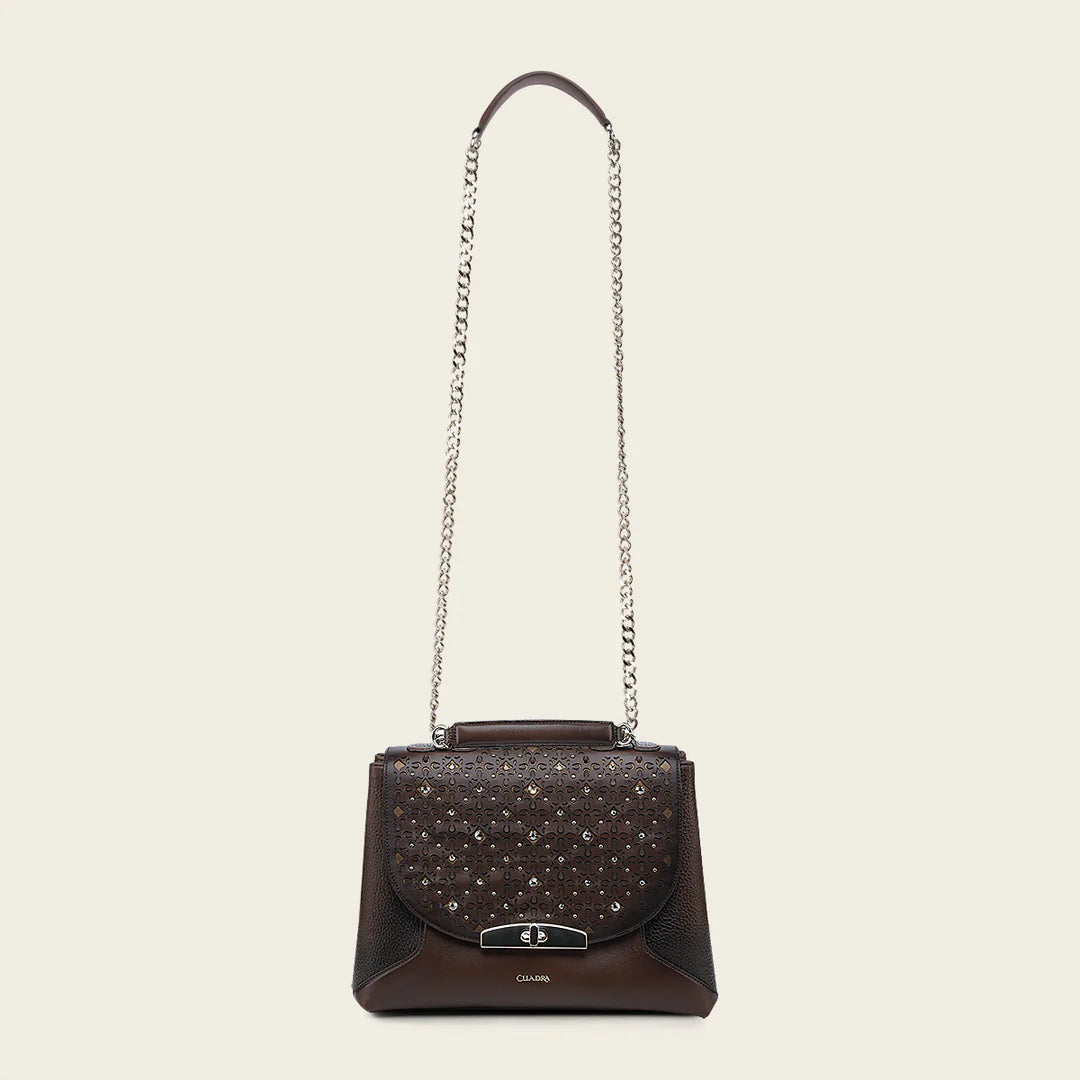 BOD1RRS Women's Casual Fashion Leather Shoulder Bag - Honey Brown Crossbody Purse for Everyday Use, Work, and Travel