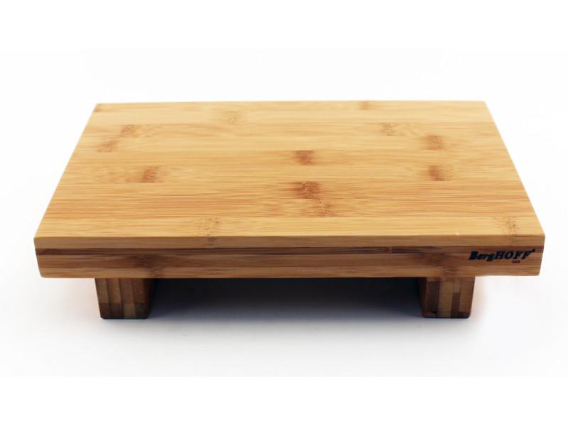 BergHOFF Bamboo Sushi Serving Tray Set - 10.5 Inch Natural Wood Sushi Platter for Japanese Cuisine, Perfect for Sushi Parties, Entertaining & Asian Dining Experience