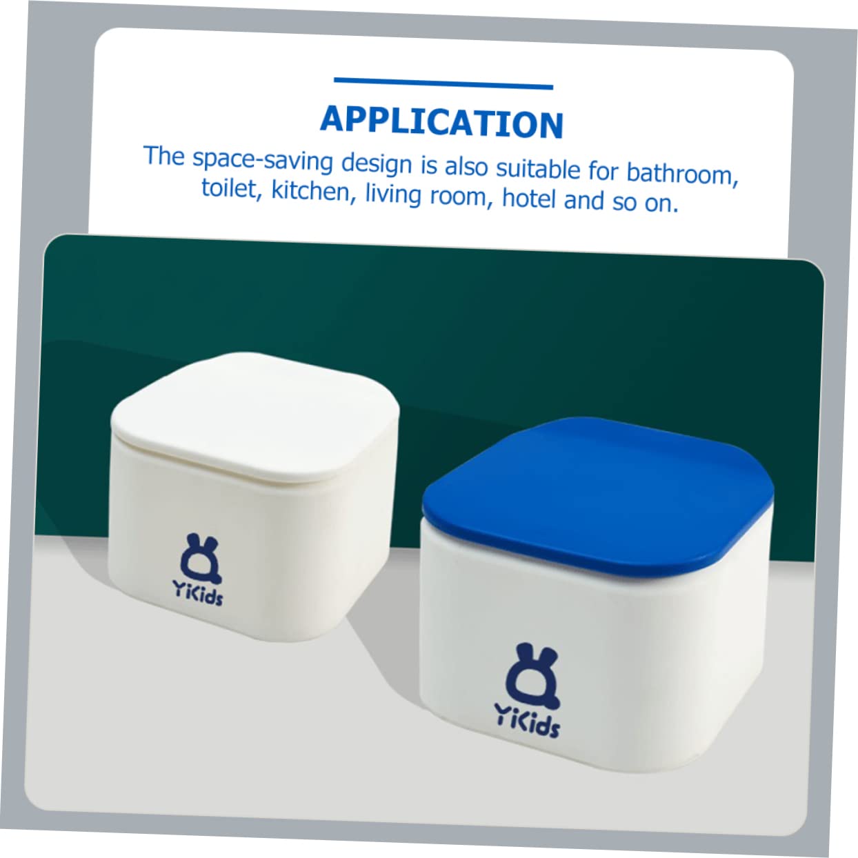 PRETYZOOM Desktop Storage Box - Refillable Wet Wipes Dispenser Case with PP Blue Design | Perfect for Office, Baby Care & Travel Organization