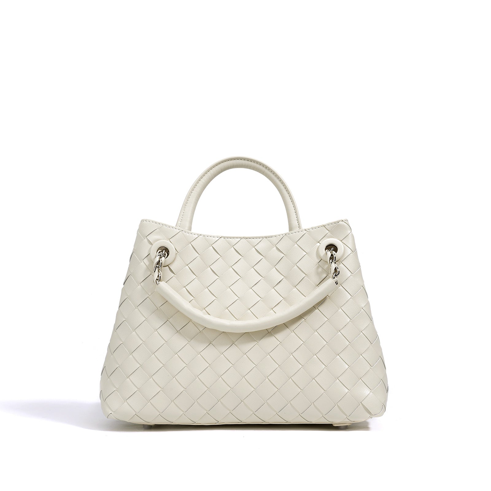 Stylish Woven Leather Crossbody Chain Bag for Women - Trendy Handbag Purse with Adjustable Strap - Perfect for Parties, Dating & Daily Use