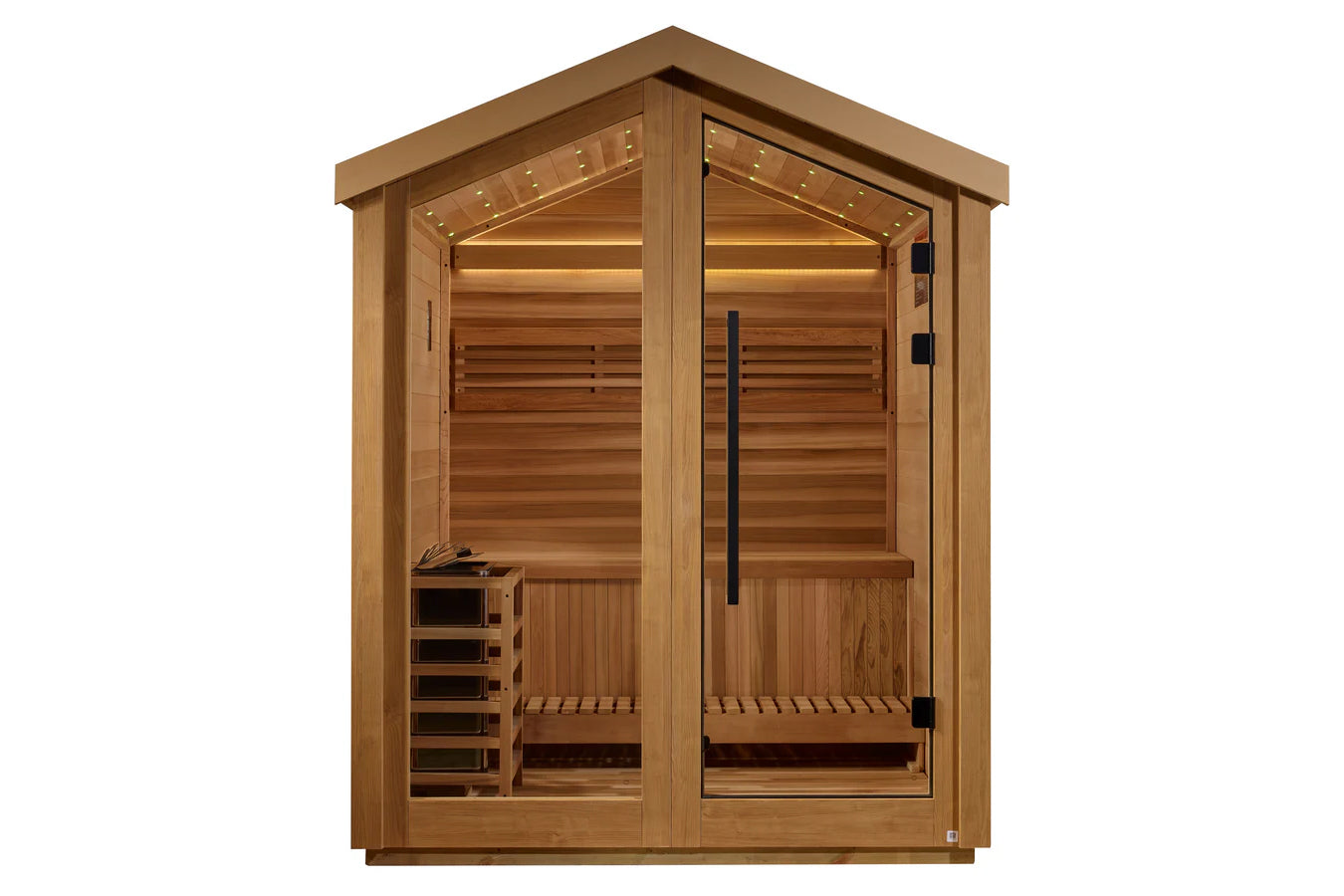 Golden Designs Savonlinna 3-Person Outdoor Traditional Sauna - Perfect for Backyard Relaxation & Home Spa Experience