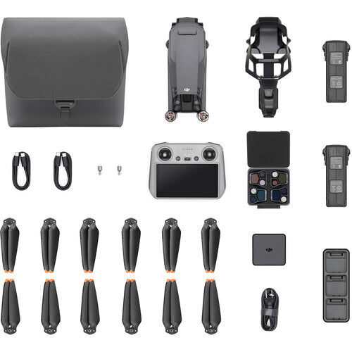 DJI Mavic 3 Pro Drone with Fly More Combo & DJI RC - 4K Camera, 46 Mins Flight Time, Omnidirectional Obstacle Sensing - Perfect for Aerial Photography, Travel Vlogging & Outdoor Adventures