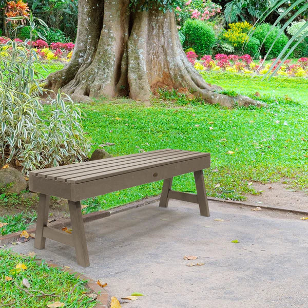 Weather-Resistant Backless Picnic Bench - Durable Outdoor Wooden Bench for Patio, Garden, Park & Camping - Perfect for BBQs, Picnics & Outdoor Gatherings