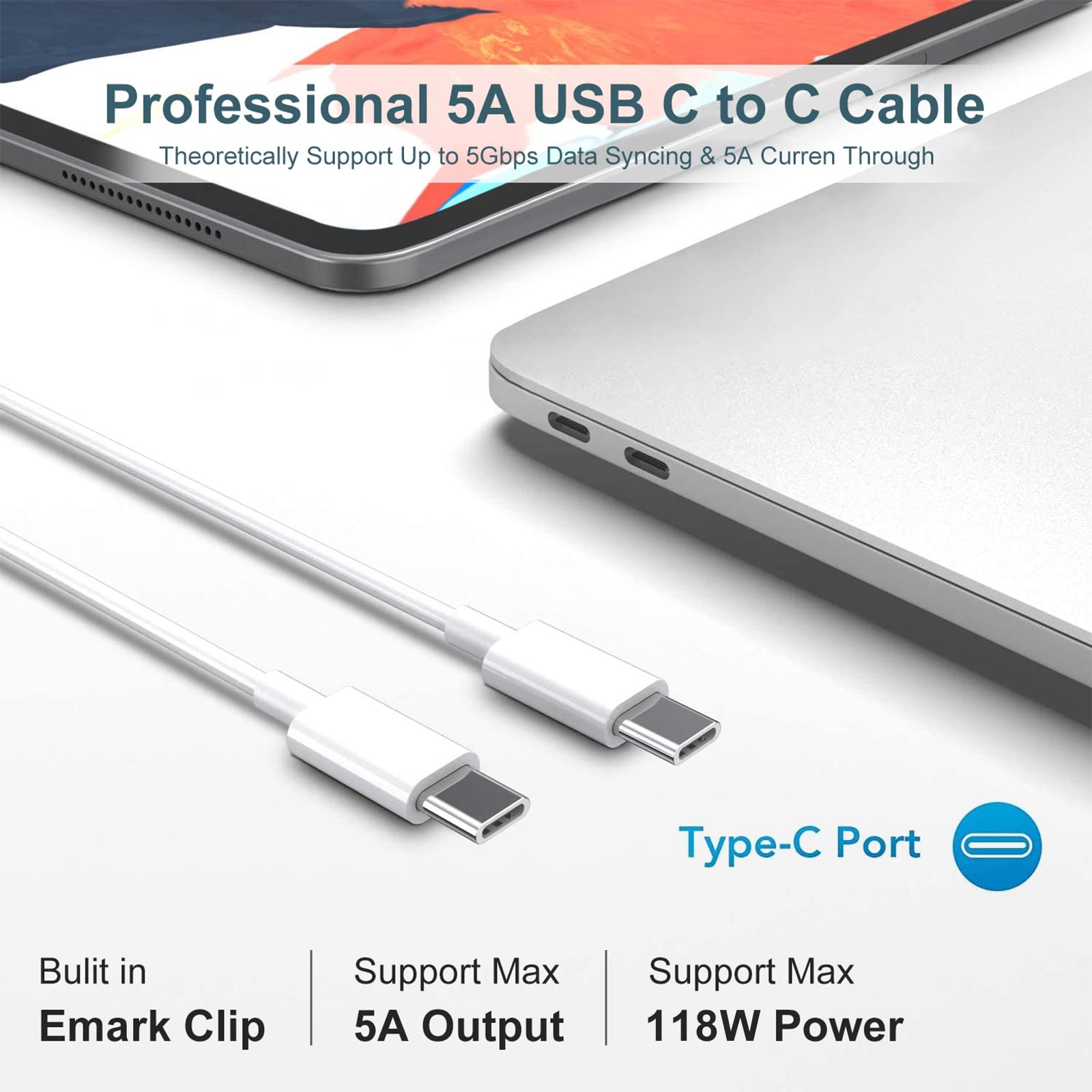 Original Title: Mac Book Pro Charger - 118W USB C Charger Fast Charger Compatible with MacBook Pro/Air, M1 M2 M3 M4, iPad Pro, Samsung Galaxy, and More USB-C Devices(6.6 ft Cable Included)    Optimized Title: **118W USB-C Fast Charger for MacBook Pro/Air (M1/M2/M3/M4), iPad Pro, Samsung Galaxy & More - Includes 6.6ft Cable | High-Speed Charging for Work, Travel & Home Use**