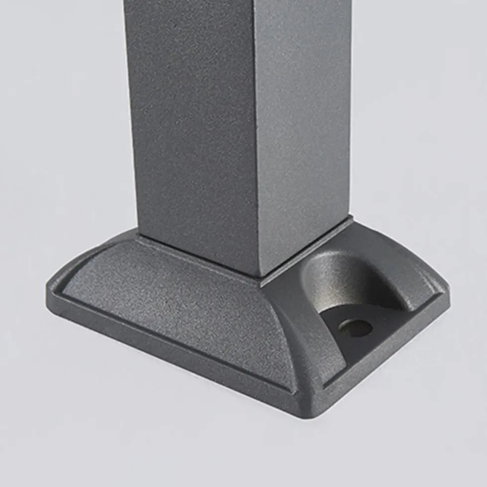 Square Acrylic Solar Bollard Lights - Outdoor Landscape Lighting for Garden, Pathway, Driveway & Patio | Weatherproof Solar Powered LED Lights