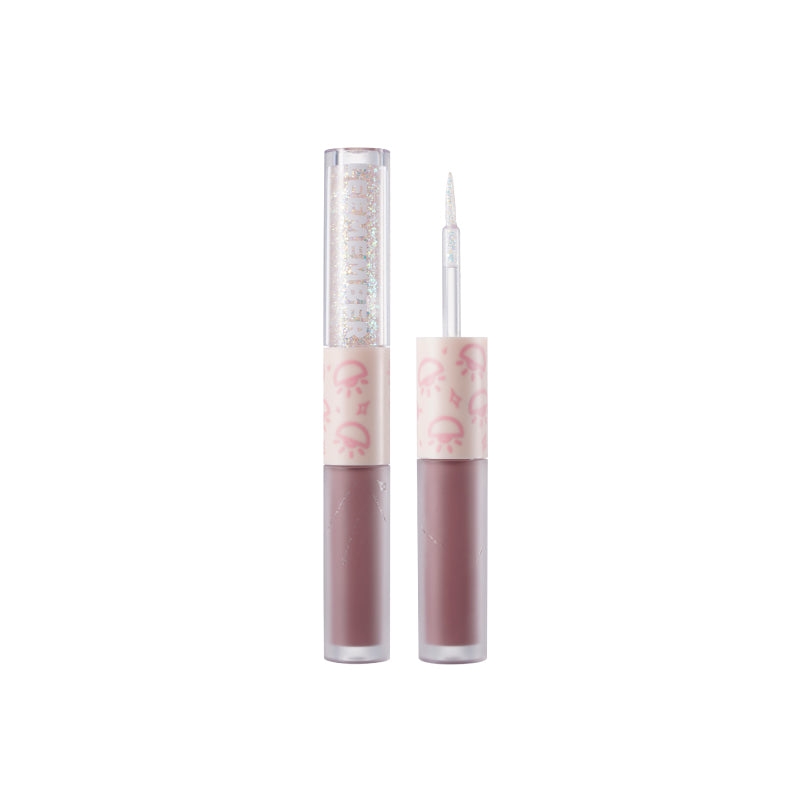 LEEMEMBER Twin Star Liquid Dual Ended Eyeshadow - Sparkling Bulb Long Lasting Makeup for Day & Night Wear (Party, Date, Special Occasions)