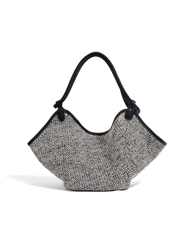 Stylish Minimalist Fabric Woven Shoulder Bag for Women - Lightweight Crossbody Purse - Perfect for Travel, Shopping & Everyday Use