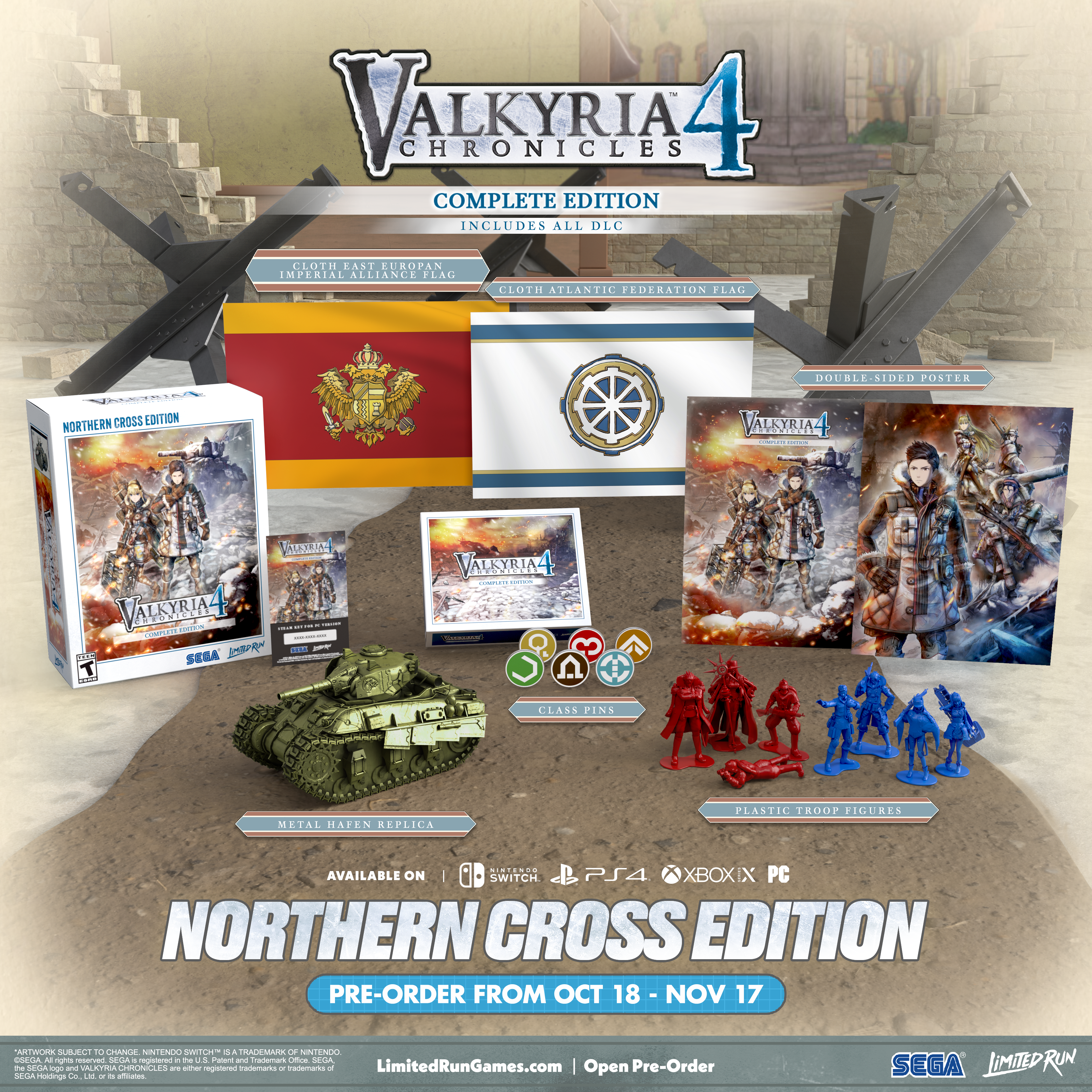 Valkyria Chronicles 4 Complete Edition - Northern Cross Edition for PC | Strategy RPG Game | War Simulation & Tactical Combat | Perfect for Fans of Military History & Anime-Style Games