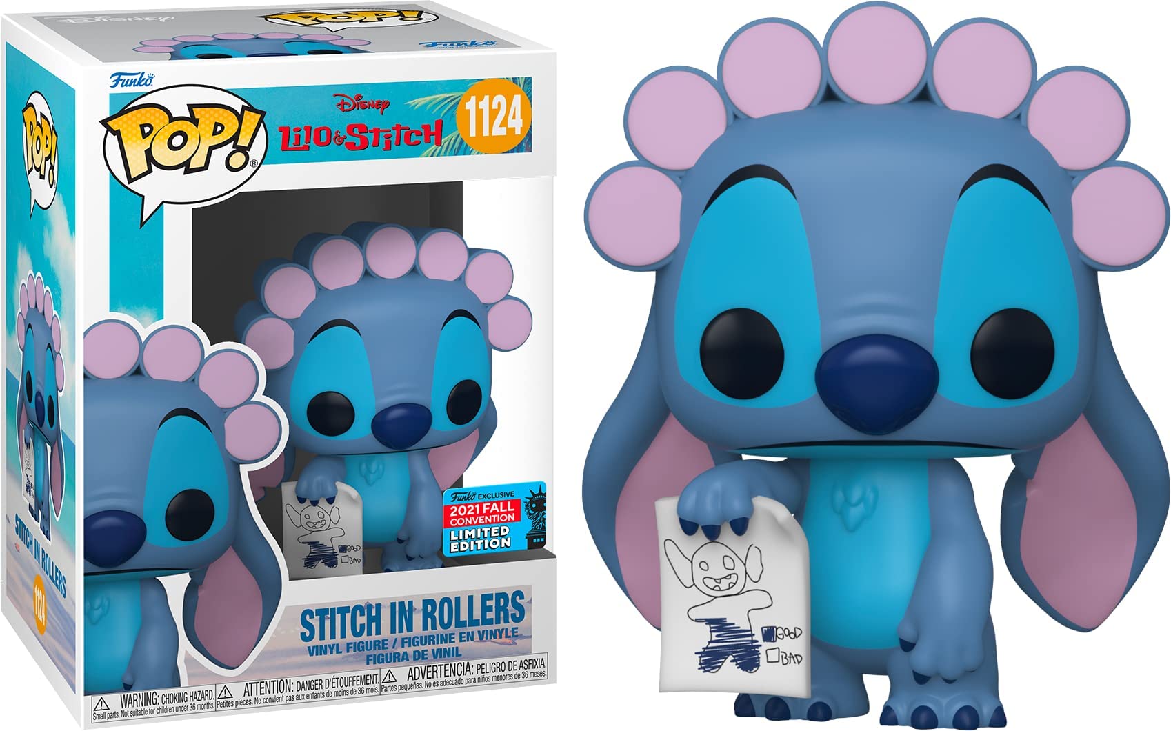Funko Pop! Disney Stitch in Rollers Vinyl Figure – Collectible Toy for Disney Lovers, Perfect for Home Display & Gifts