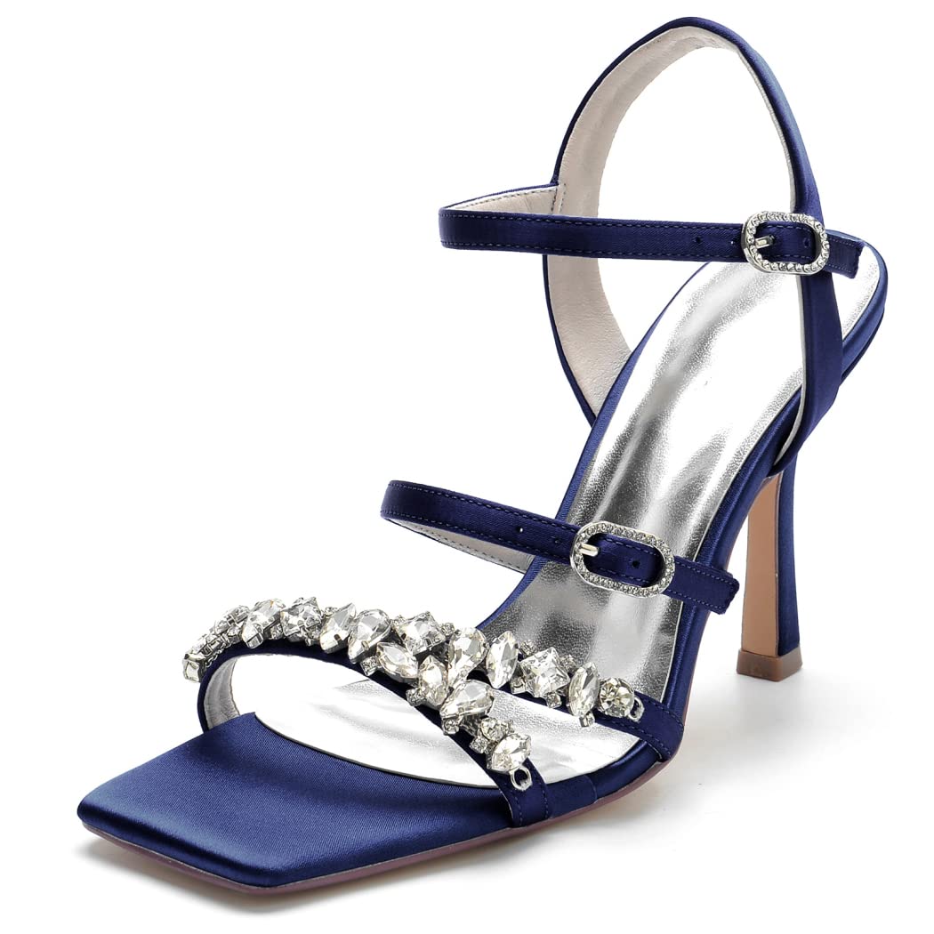 Fwralf Women's High Heel Sandals - Open Toe Stiletto Pumps with Ankle Strap for Wedding, Party & Evening Wear - Sexy Dressy Heels for Prom, Date Night & Special Occasions